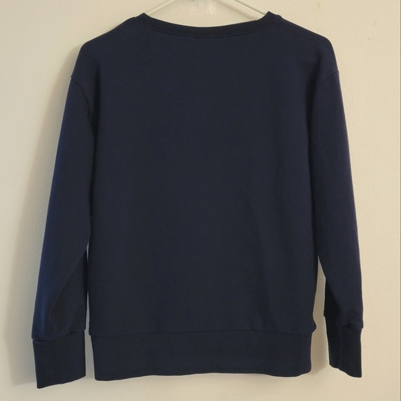 J. Crew Navy Floral Sweater in Small - Picture 8 of 9